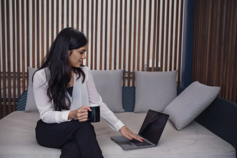 Email marketing for beginners on a laptop