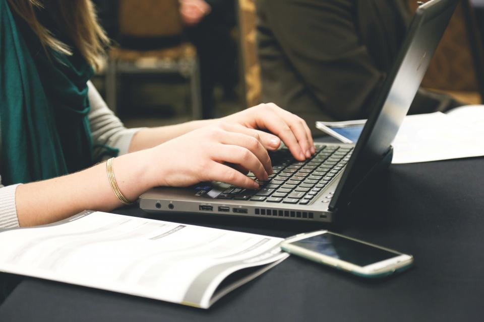 Email marketing inbox open on a laptop